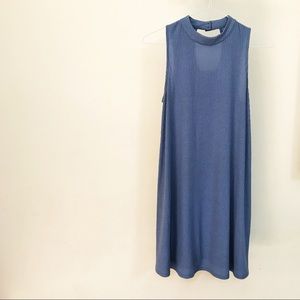 Mock Neck Shift Dress